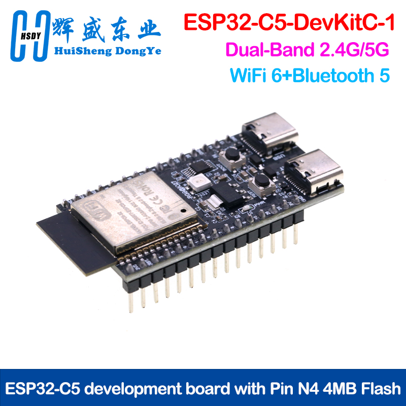 Devkitc - ESP32-C5-DevKitC-1 Ontwikkelingsbord Dual-frequency 2.4G 5GHz WiFi-module