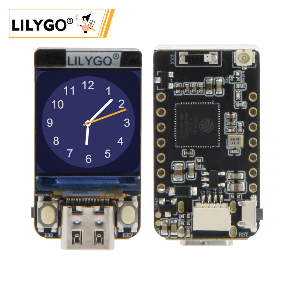 Lolin S3 - LILYGO T-QT Pro ESP32-S3 GC9A01 0,85-inch