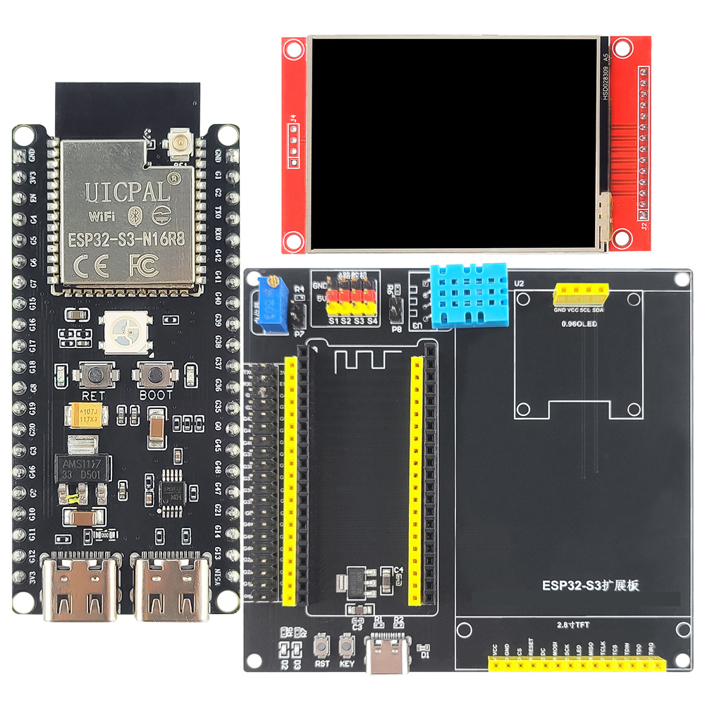 Esp32 S3 Devkitc 1 - ESP32-S3-DevKitC-1 Development Board Kit met 2,8