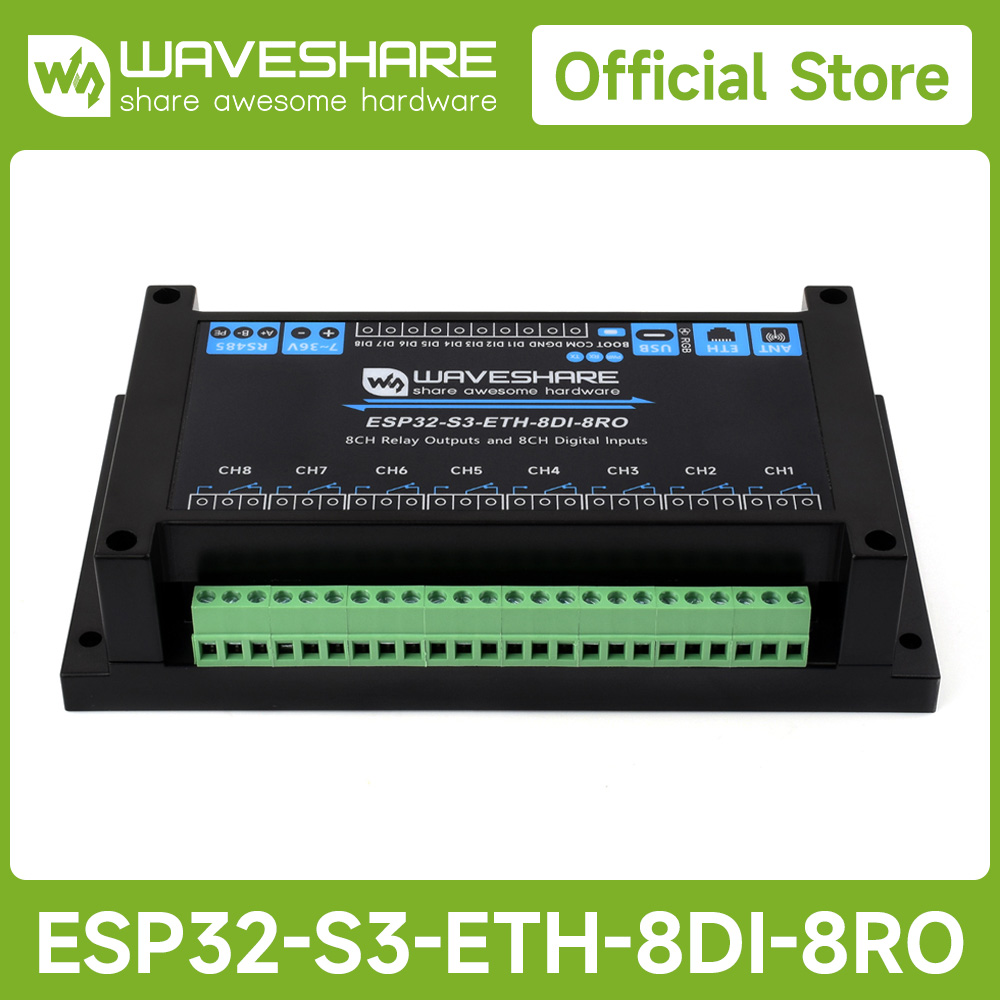 Waveshare industriële 8-kanaal - Waveshare Esp32 recensie en prijs