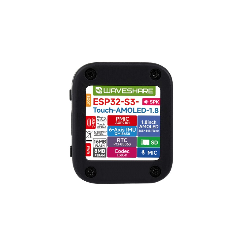 ESP32-S3 1.8 AMOLED Touchscree - Waveshare Esp32 recensie en prijs
