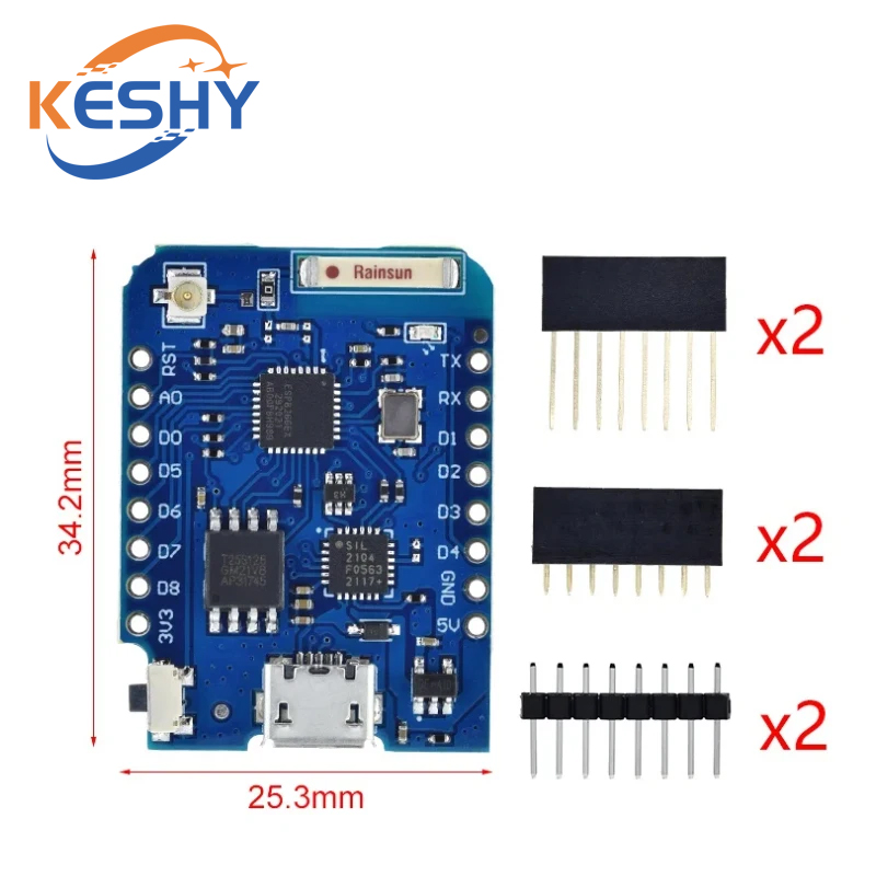 WEMOS D1 Mini Pro 16M Bytes Ex - D1 Mini Pro recensie en prijs