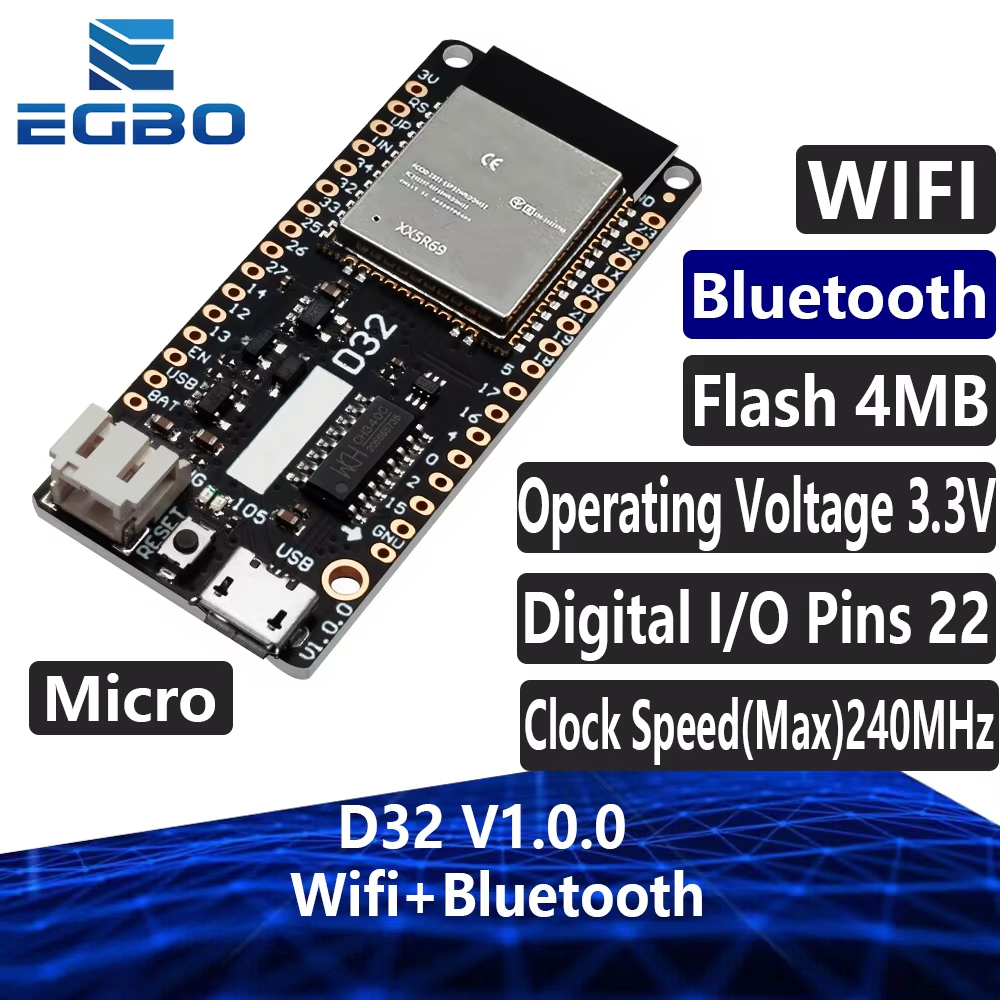 EGBO Voor LOLIN D32 V1.0.0-Wif - Lolin D32 recensie en prijs