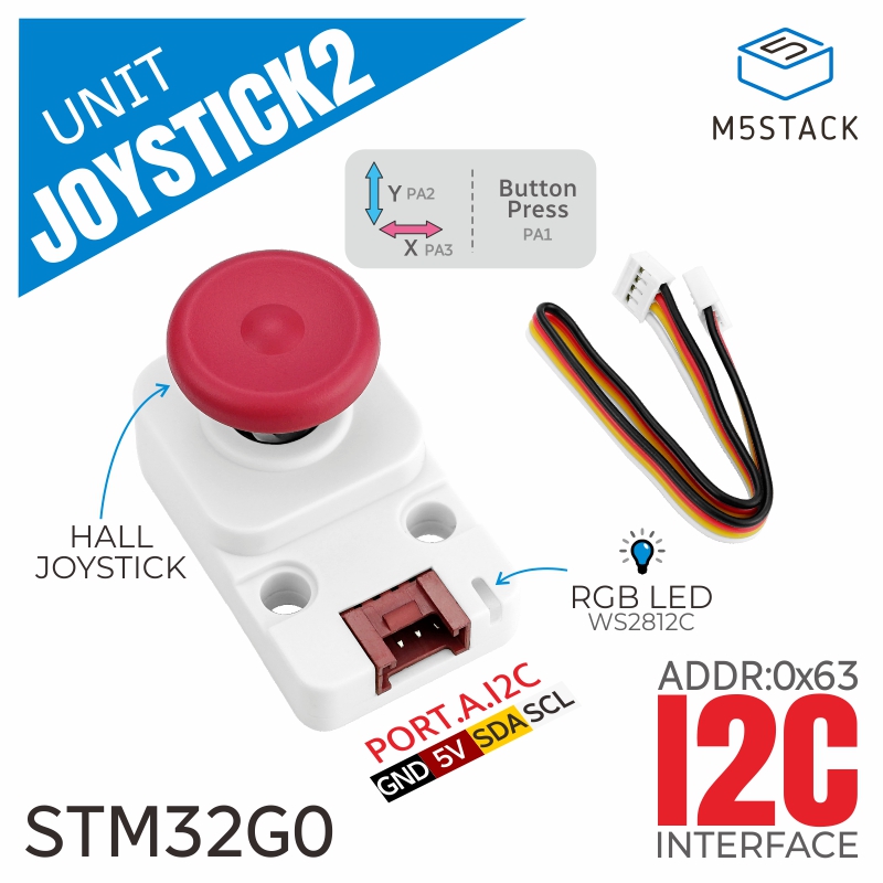 M5Stack officiële I2c-joystick - M5Stack Core2 recensie en prijs