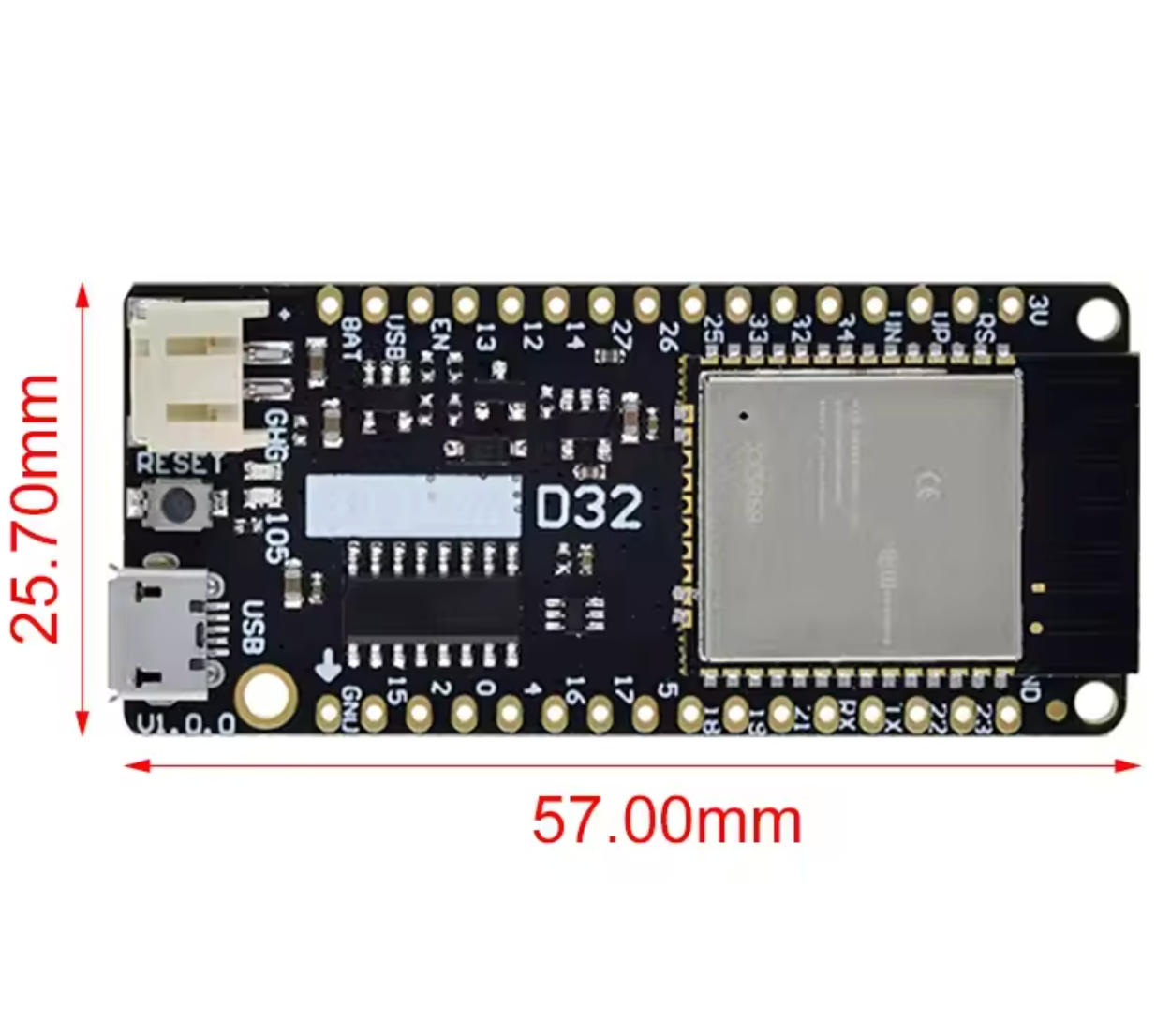 GREATZT LOLIN D32 V1.0.0 - wif - Lolin D32 recensie en prijs