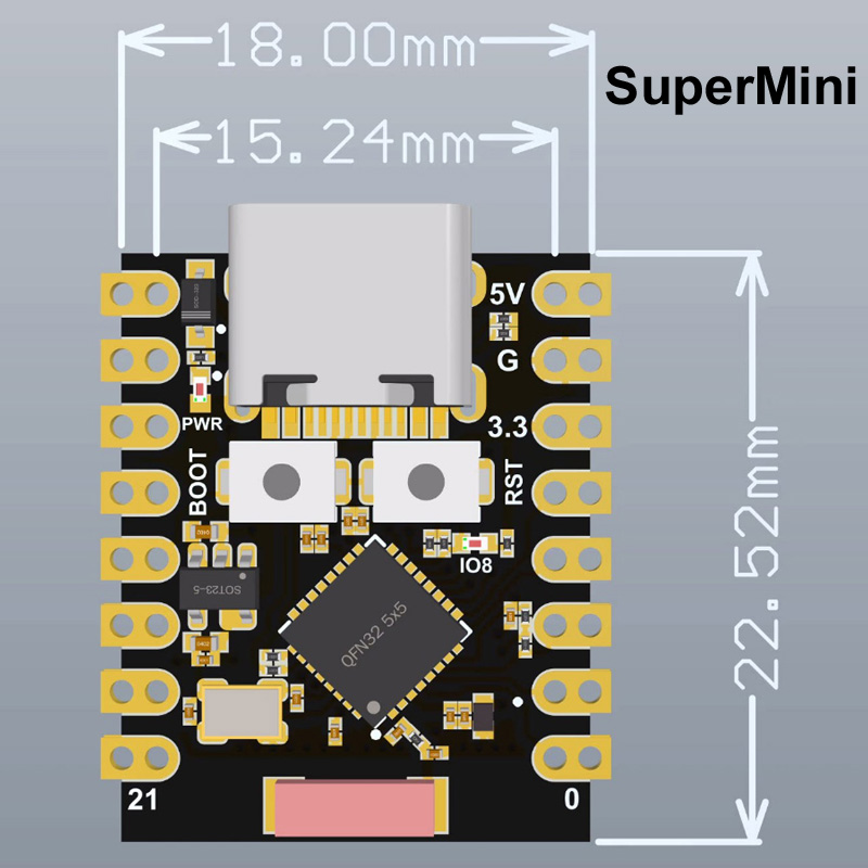 ESP32-S3 Supermini Pro MINI on - Doit Esp32 recensie en prijs