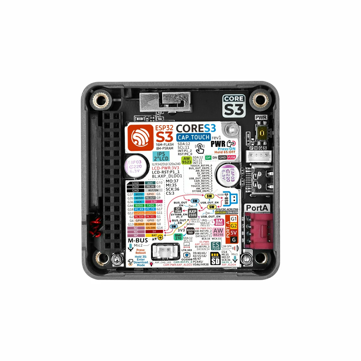 M5Stack CoreS3 Lite Programmee - Doit Esp32 recensie en prijs