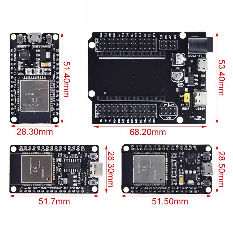 ESP32 Development Board CP2102 - Nodemcu 32S recensie en prijs