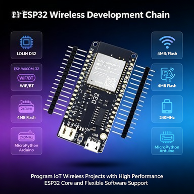 Wemos LOLIN D32 V1.0.0 ESP32-b - Lolin D32 recensie en prijs